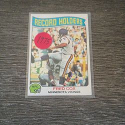 Fred Cox Record Holder