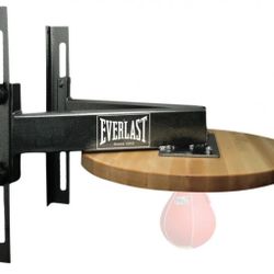 Wall Everlast Boxing Speed Bag Platform + Speed Bag Adjustable EVPSBP Professional Heavy Duty Made In USA