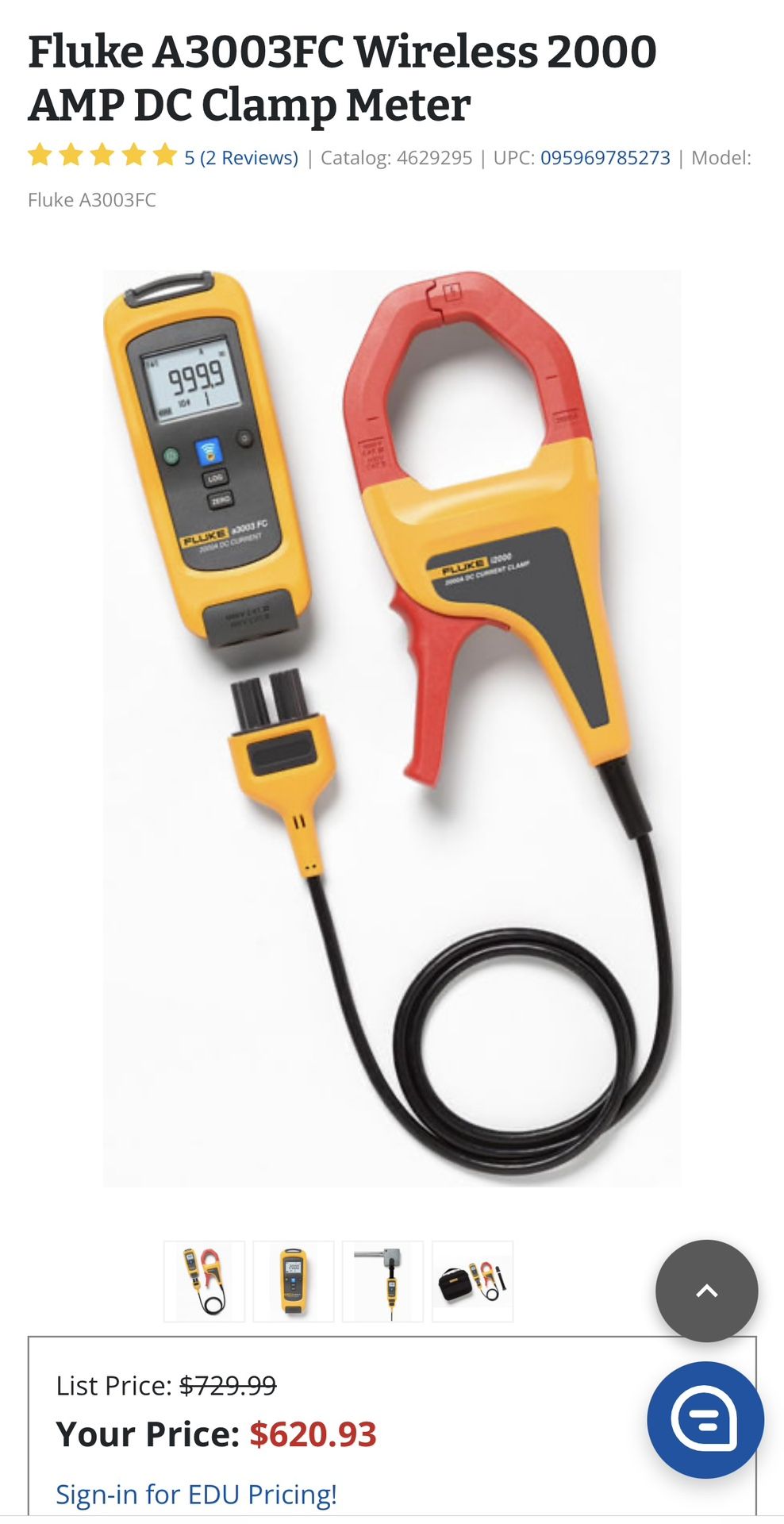 FLUKE a3003 FC 2000A Dc CURRENT