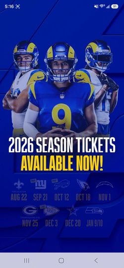 LOS ANGELES RAMS TICKETS