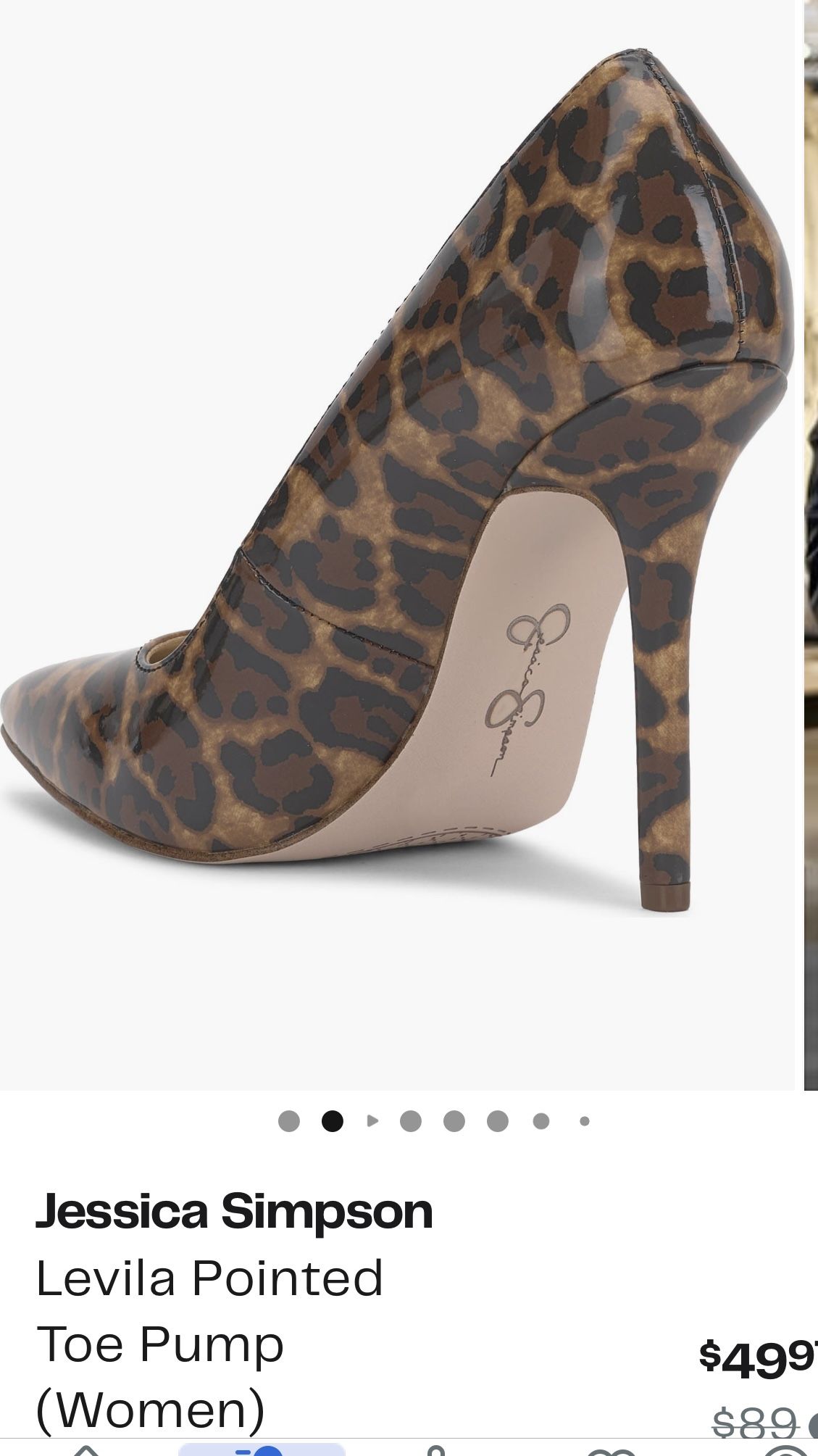 Jessica Simpson Leopard Heels 8.5