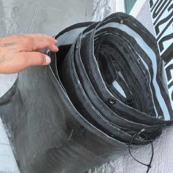 60x10 Black Tarp See-through