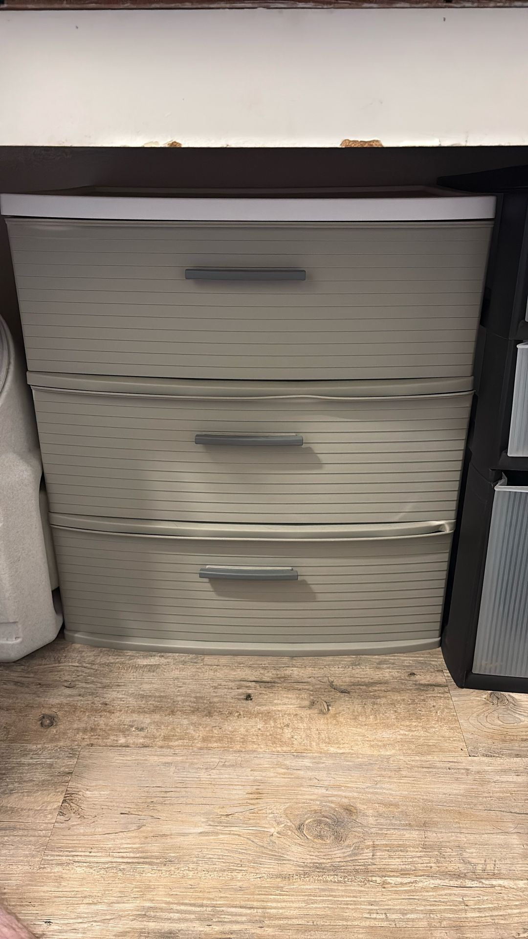 Plastic Storage. 3 Drawer Plastic Tower Storage