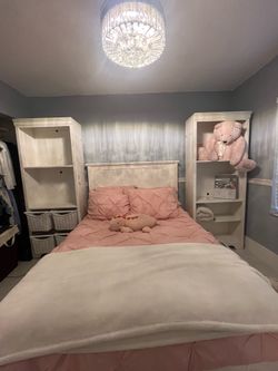 Pottery Barn full size bed and end units
