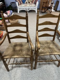 2 Wooden chairs