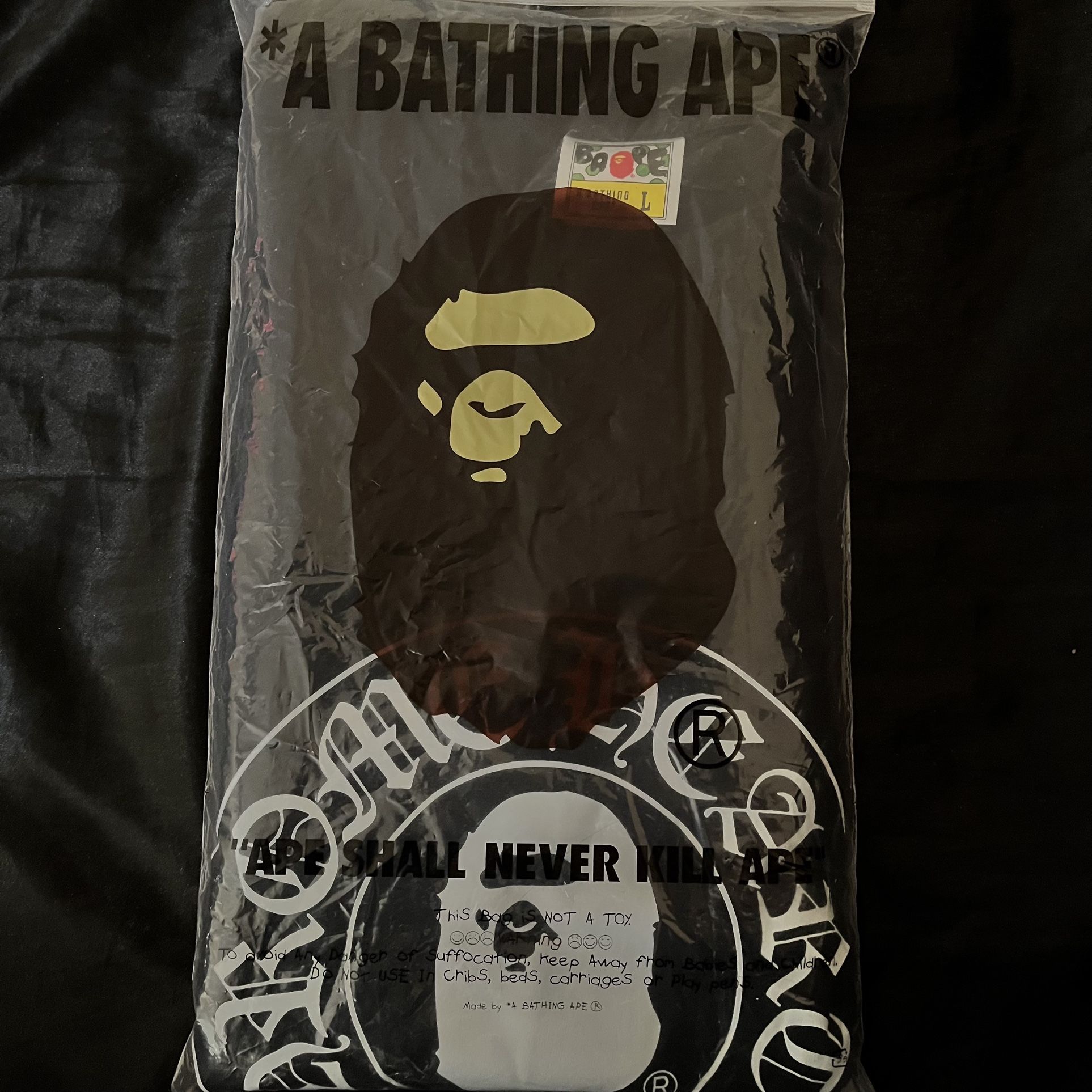 Black Bape Baby Milo X Chrome Hearts Tee