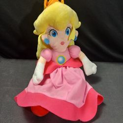 Princess Peach Nintendo Super Mario Soft Plush Doll 18” 2022 