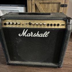 Marshall Guitar Amp, 2 Pedals And A Pedal Power Tree