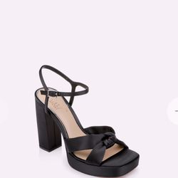 Valencia Platform Black Heels 