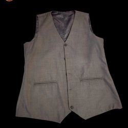 Large Gray Vest by Elegance International 