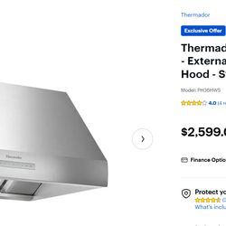 Brand new Thermador professional 36 inch range hood