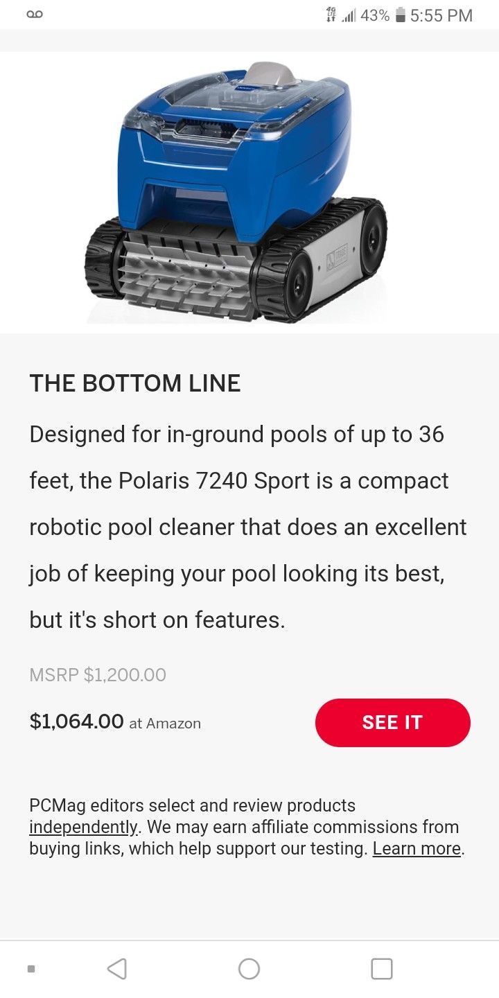 Polaris 7240 sport premium robotic pool cleaner for Sale in Miramar, FL