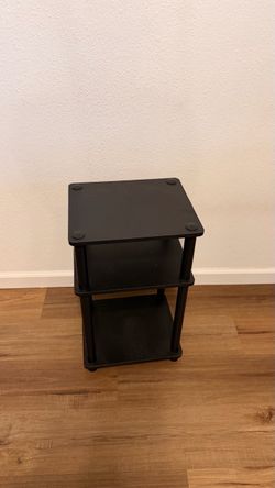Black 3-Tier Side Table / Stand – $15