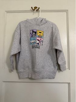 Hello Kitty Light Gray Kids Pullover Hoodie 🍭