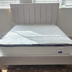 Queen Bed Frame With Mattress