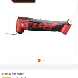 Milwaukee M18 18V Lithium-Ion Cordless Oscillating Multi-Tool (Tool-Only) 2626-20