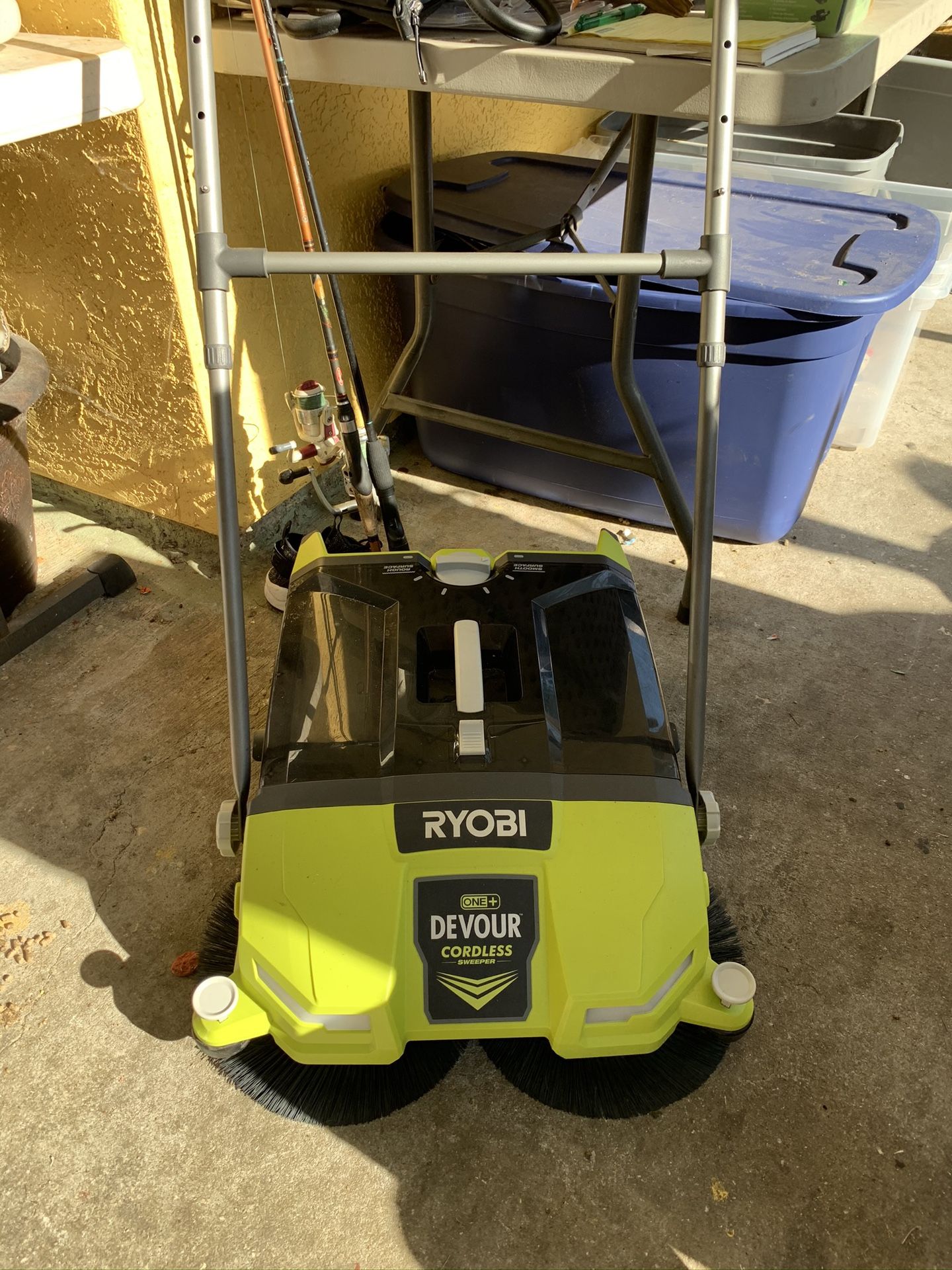 Ryobi power sweeper brand new condition open box
