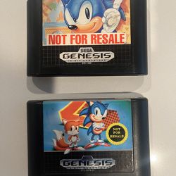 Sega Genesis Sonic 1 Sonic 2
