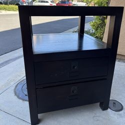 End Table With Drawers