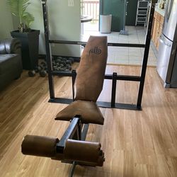 Vintage Ivanko bench press flat back and incline plus it has dip attachments Ivanko