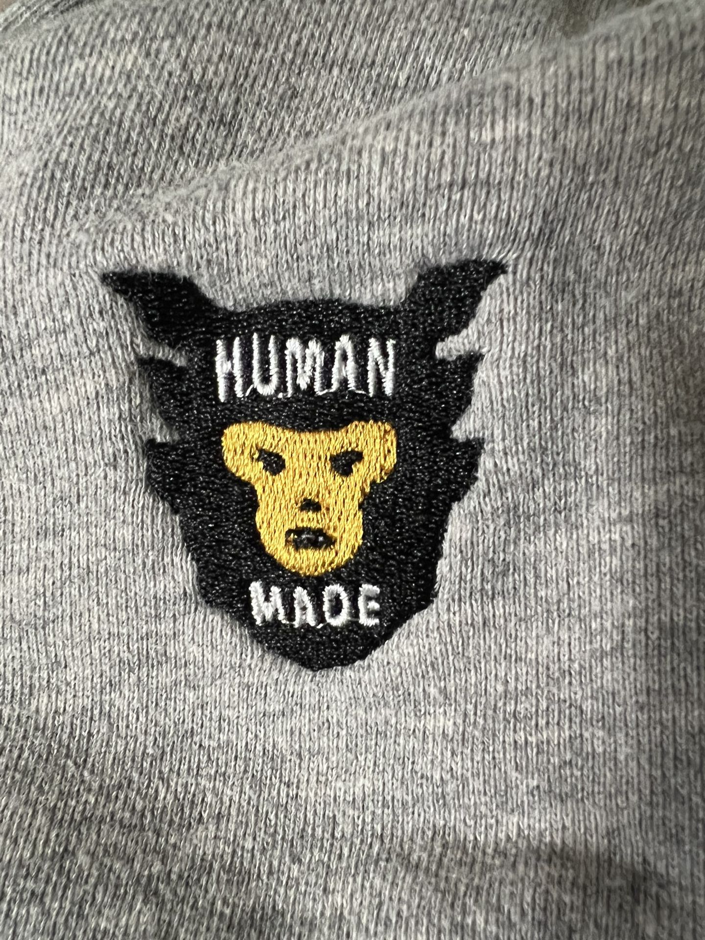 Classic Fashion HUMAN MADE Sweatshirt Nigo Harajuku Velvet Clothing Bear  Printed Casual Loose Streetwear Pullover for Men