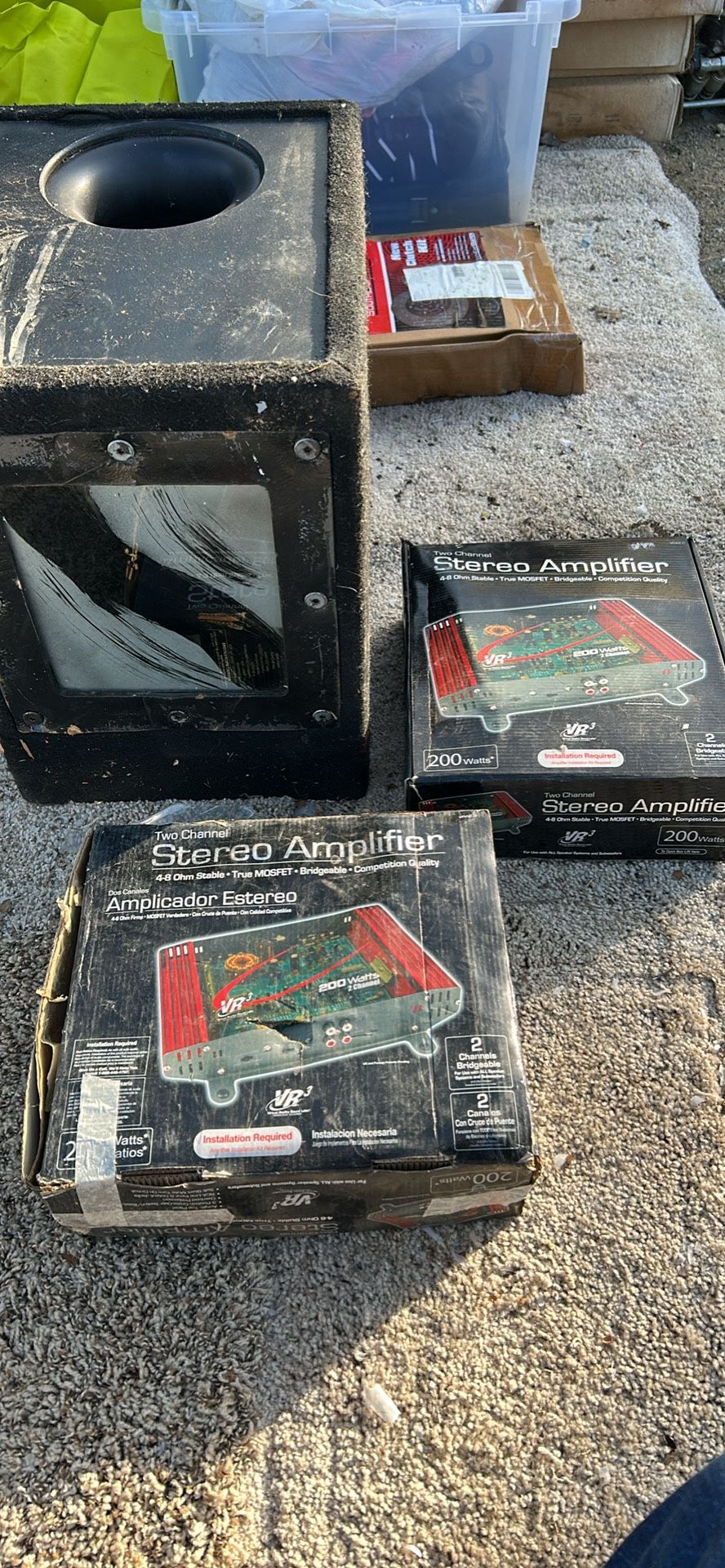 Inclose 10” Sub And Two 200 Watts Amps