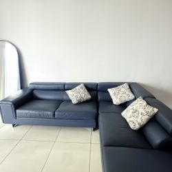 SOFÁ SECTIONAL “Drew Dark Blue