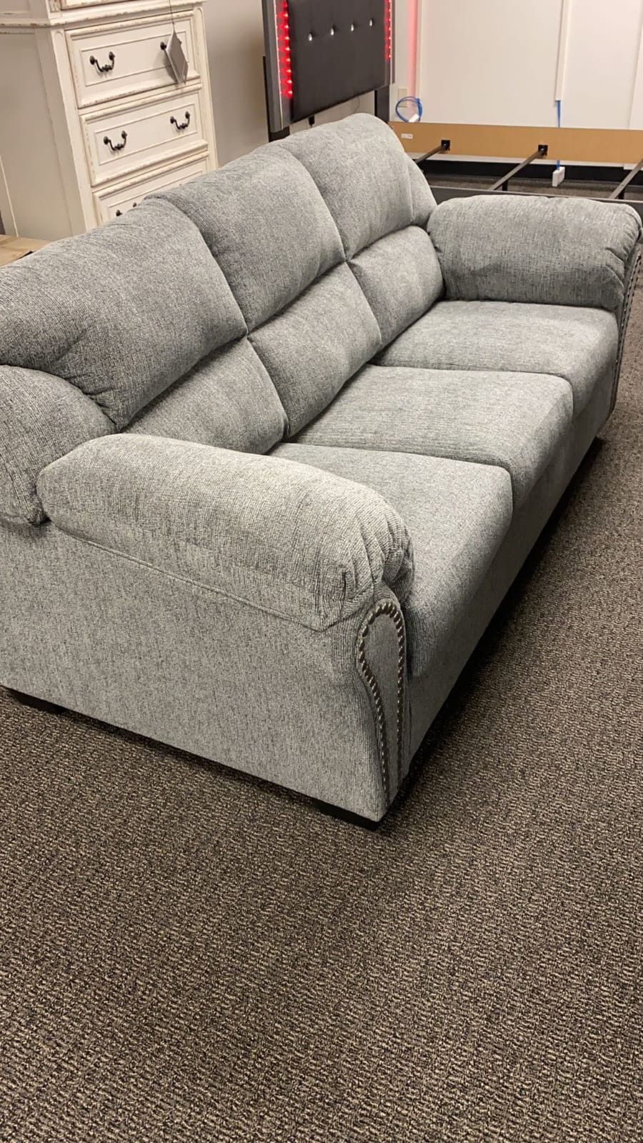 Allmaxx Pewter Sofa And Loveseat$10 Down Payment And Financing Available