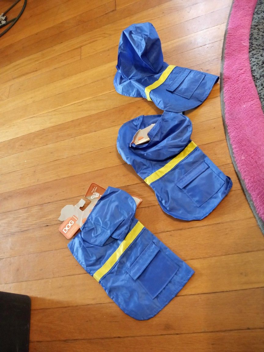 3 Size xs Rain Jackets For Pet