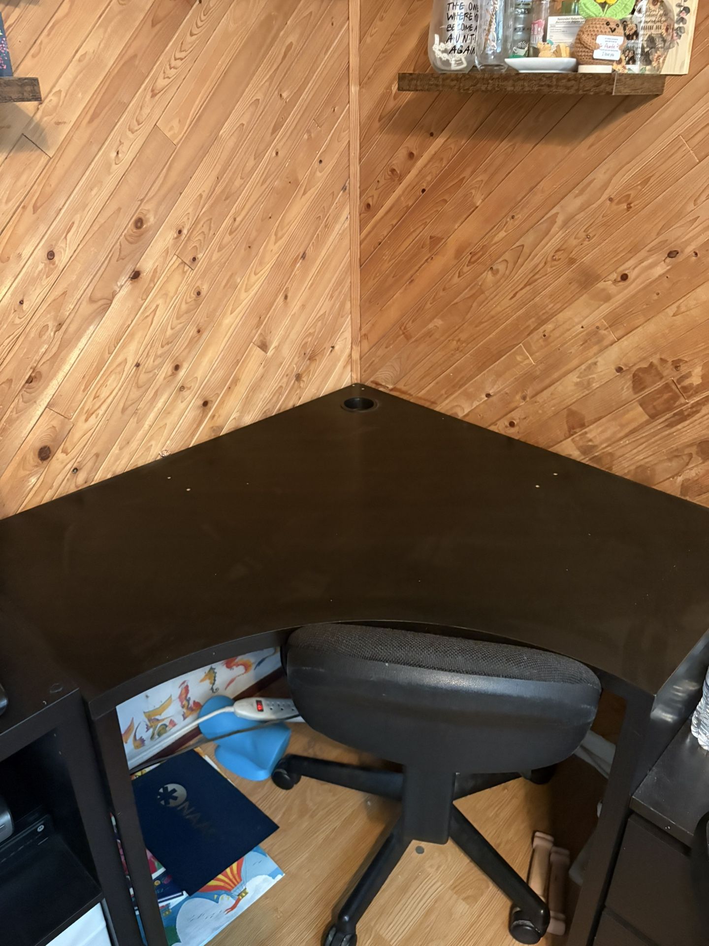 Black Corner Desk