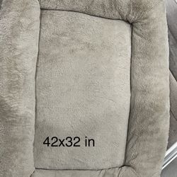 Dog Bed Large Beige 42x32in