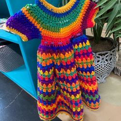 Kids Handmade Colorful Dress