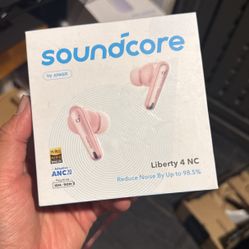 Soundcore by Anker Liberty 4 NC Wireless Earbuds, 98.5% Noise Reduction, Adaptive Noise Cancelling to Ears and Environment, Hi-Res Sound, 50H Battery,