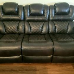 Ashley Reclining Sofa & Reclining Loveseat 