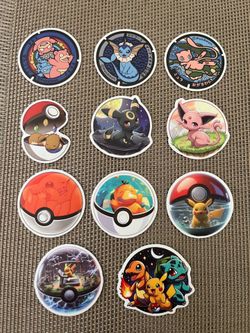 11 New Pokémon Stickers - Eeveelutions, Pikachu & More