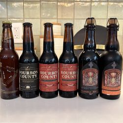 Old craftbeer bottles