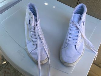 White high top Vans size 7.5 women