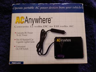 Belkin AC Anywhere F5C400 DC to AC Inverter For Car/Boat/Anywhere