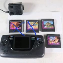 Working Sega Gamegear With 2 Games And A Charger
