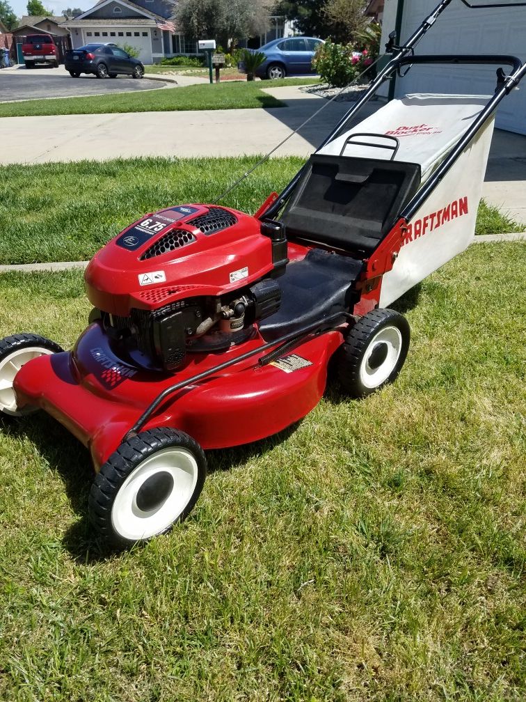 Rare Turbo cooled 6.75 horsepower rear drive Craftsman lawn mower