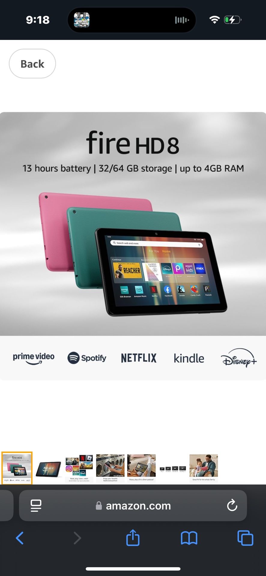 Amazon Fire HD 8 Tablet