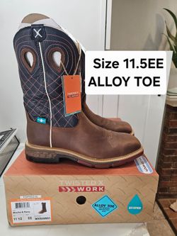 Twisted X Safety Toe Work Boots Size 11.5