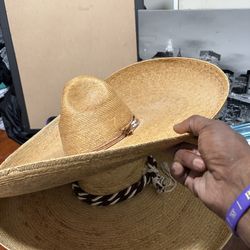 Two mariachi Mexican hats straight from Guadalajara Mexico, authentic