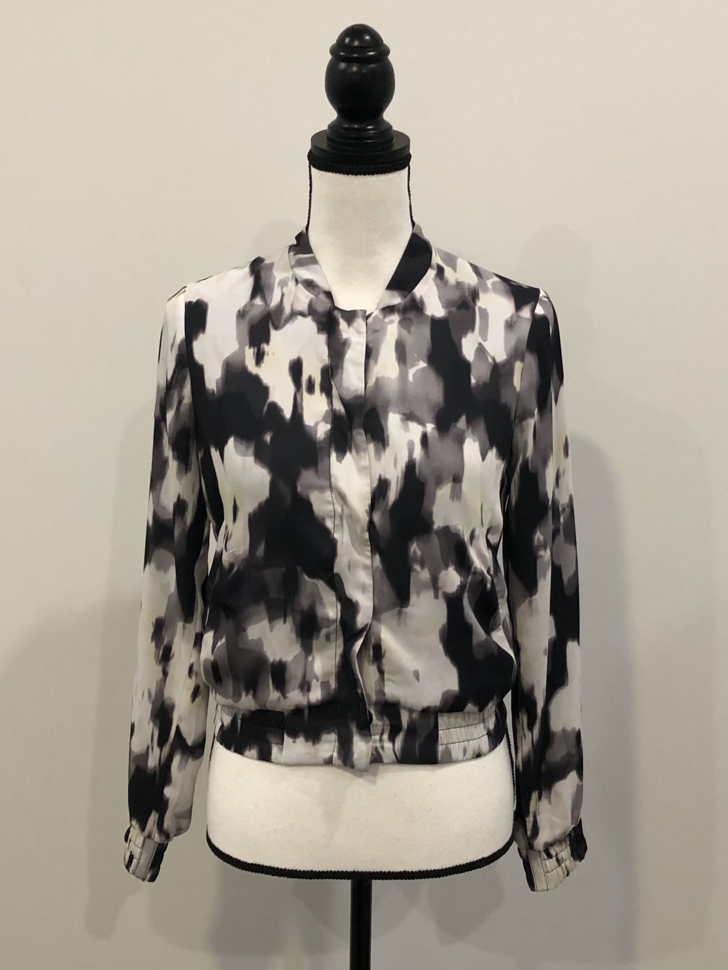 H&M Watercolor Bomber Jacket