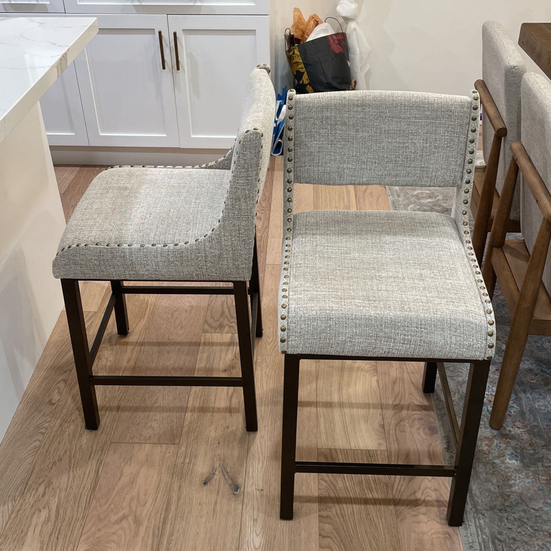 Two Counter Height Bar Stools 