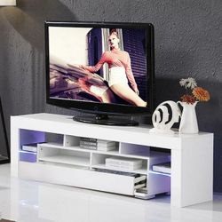 Brand new 63” TV stand entertainment center wall unit with L.E.D lights