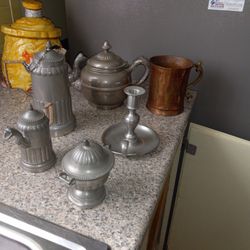 Very Old Pewter And Copper