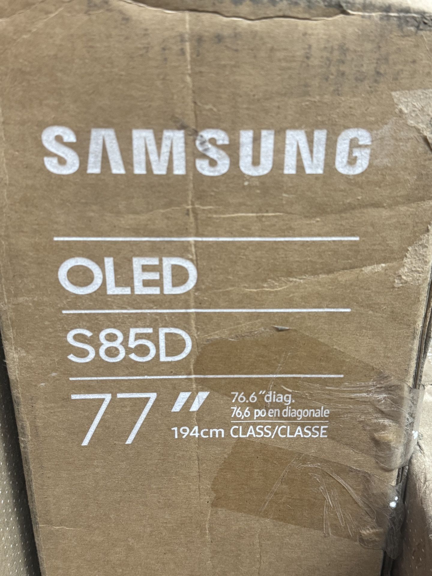 SAMSUNG 77-Inch Class OLED 4K S85D Series HDR Smart TV w/Dolby Atmos, Object Tracking Sound Lite, Contour Design, Motion Xcelerator, Real Depth Enhanc