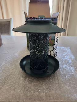 Sweetfull Solar Hanging Heavy Bird Feeder for Outside, Weather Resistance