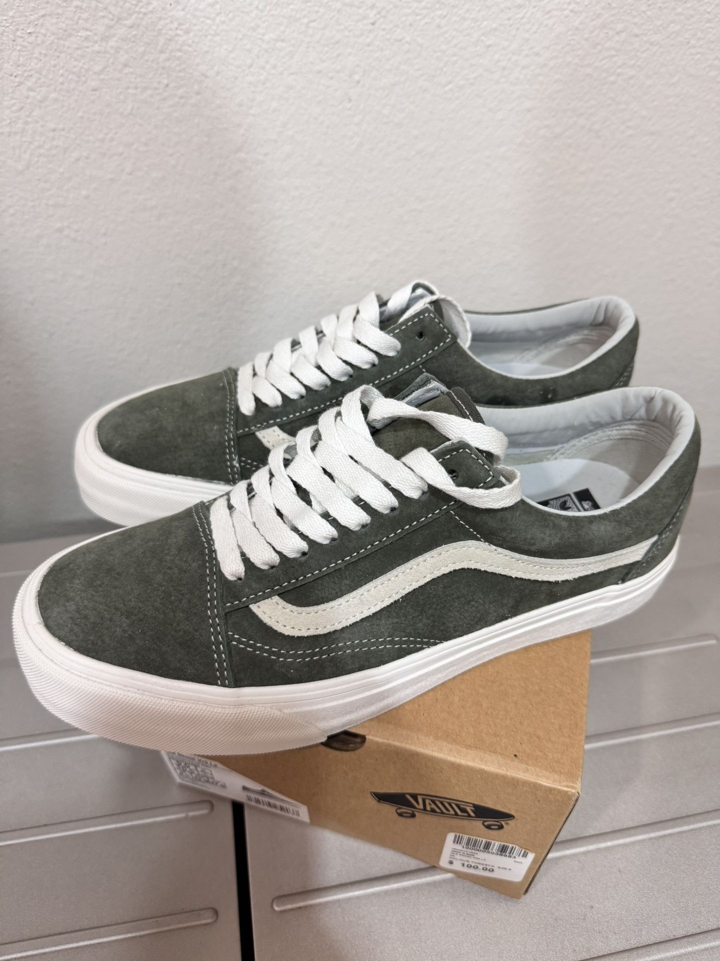 BRAND NEW VANS VAULT OLD SKOOL VR3 LX PIG SUEDE FOREST NIGHT